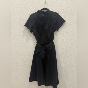 Elegant Black Wrap Dress